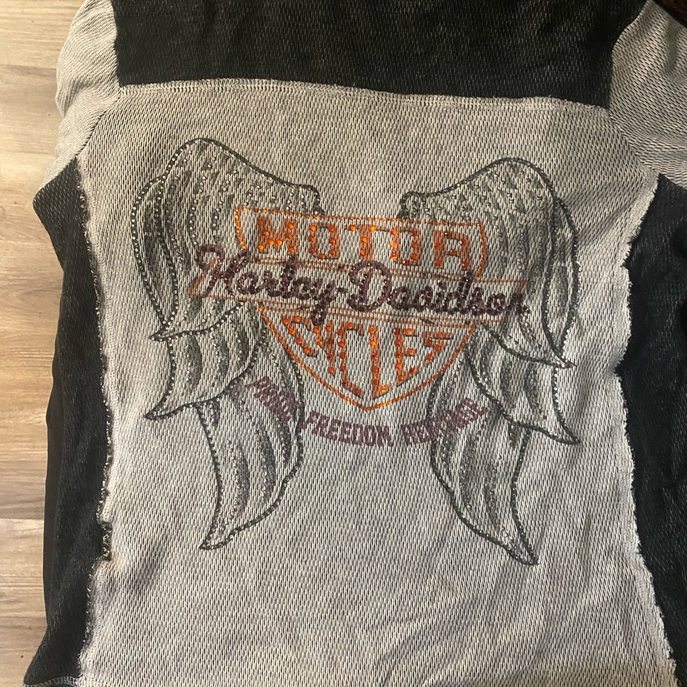 Harley Davidson Rhinestone Hoodie